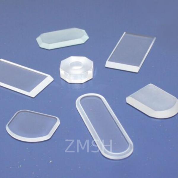 Portes d'affichage en silice fusionnée de précision à forme irrégulière de quartz optique