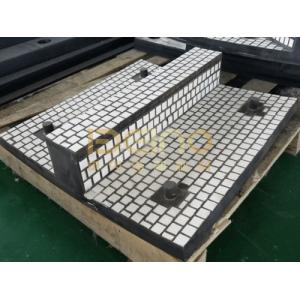China OEM Rubber Ceramic Liners Ceramic And Rubber Composite With Steel Plate supplier