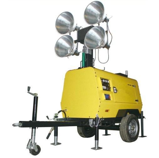 Outdoor Minning Mobile lighting Towers with 3 Cylinder Genset