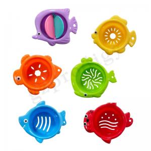 China 6pcs Plastic Stackable Toys Educational Other Baby Products Stackup Floating supplier