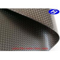 China 3K Plain Carbon Fiber Leather Fabric Plain Black Matte Woven Aramid Fabric on sale