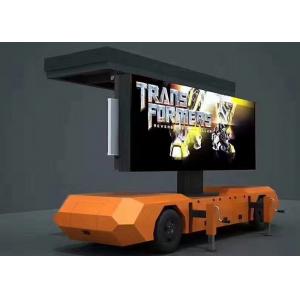 China Movable Solar Powered Vehicle Led Display , Trailer Mounted Led Screen DIP346 supplier