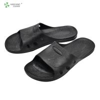 China Anti static ESD SPU Black Slippers Sandal Shoes on sale