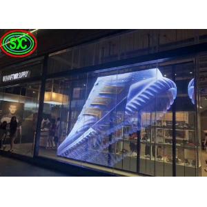 Outdoor Transparent LED Screen Glass P3.91 Die Casting Aluminum Cabinet Material
