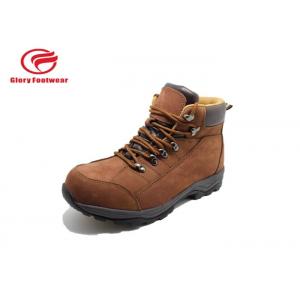 China Stylish Steel Toe Leather Safety Shoes For Men , Black Industrial Leather Shoes supplier
