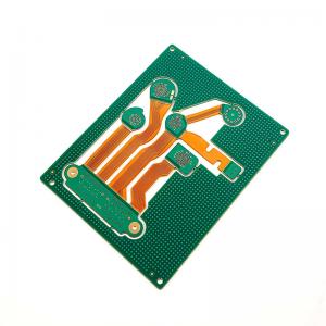 Square Pcb Outline Rigid flexible PCB with AOI Test White Solder Mask