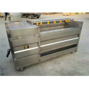 China Silver Potato Washing Equipment , 304 Stainless Steel Carrot Cleaning Machine supplier