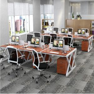 China Steel Office Furniture Partitions , E1 Grade Desktop Office Desk supplier