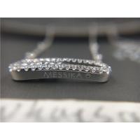 China Customized White Gold Necklace Chain With Diamonds , White Gold Pendant Necklace on sale