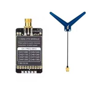 China 1.3G 1.2G 8CH 800MW Audio Video FPV Transmisor Modulo receptor RC 7-36V FPV Avión de largo alcance FPV Drone VTX supplier