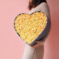 China Big Heart Shape Custom Gift Packaging For Rose Flowers Florist on sale