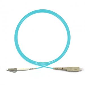 LC SC PC / UPC OM3 Fiber Optic Patch Cord 10G Multimode 2.0mm 3.0mm With Connectors