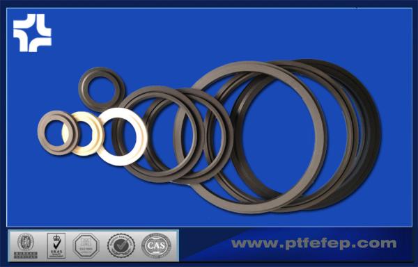 White Ptfe Machining High Precision , Plastic Seal Gaskets Customized