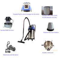 China Three Motors Industrial Wet Dry Vacuum Cleaners High Filtration Precision on sale