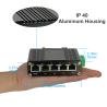 China Mini Industrial 5-Port Gigabit Ethernet Switch with 5-port 10/100/1000BASE-T RJ45 with auto-MDI/MDI-X function wholesale