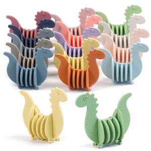 6PCS Baby Silicone Toys Building Blocks Dinosaur CE / EN71 / FDA