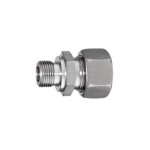 Stainless Steel Stud Couplings Hydraulic Pipe Fittings BSPP Inch Thread With Hard Seal