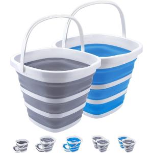 China Collapsible Plastic Bucket with 1.32 Gallon (5L) Each, Foldable Round Tub, Space Saving Outdoor Waterpot for Garden supplier