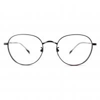 China FM2571 Stainless Optical Eyeglasses Frames , Unisex Full Rim Round Frame on sale