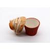 Buy cheap Earthenware Red Ceramic Kitchen Canisters Ice Cream Cone Cookie Jar Chocolate Box from wholesalers