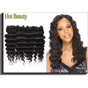 China Tangle Free Virgin Human Hair Extensions , Ocean Wave Remy Hair supplier