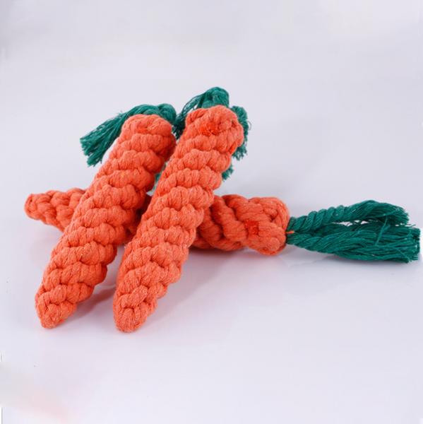 Carrot Shape Durable Dog Toys , Interactive Puppy Chew Toys 23 * 2 . 5CM