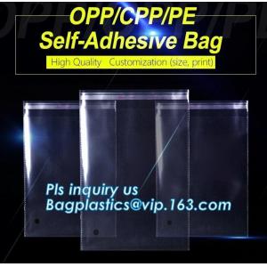 CPP/PET Plastic Cellophane Packaging Bags for Clothes,Biodegradable OPP CPP Cheap Plastic Garment Bags bagease bagplasti
