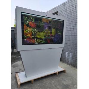 Outdoor Floor Stand Digital Menu Tv Enclosure Monitor 65inch 55inch 43inch Landscape Screen Kiosk