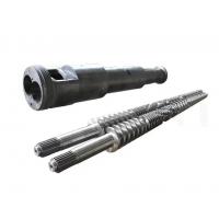 China 38CrMoALA Conical Twin Double Screw And Barrel For PP PVC ABS Extruder Screw on sale
