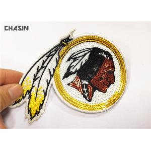 China 3 Tall Eco - Friendly Sequin Embroidery Patches For Woman Clothes supplier