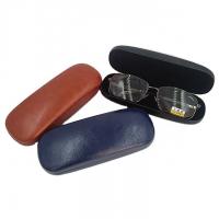 China Portable Leather Metal Glasses Case Easy To Carry Customization on sale