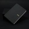 240 Pages Hardcover College Ruled Notebook Black Color Fine PU Leather Material