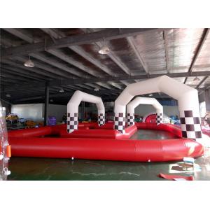 Outdoor Large Kids Adults Inflatable Car Race Course Track