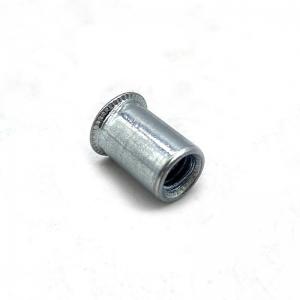 China Flat White/Yellow Zinc Plated Carbon Steel Threaded Blind  Rivet Nuts supplier