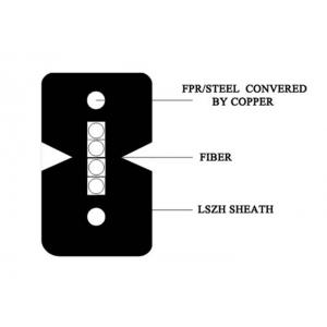 China FTTH Four Cores Indoor Fiber Optic Cable High Practical Applicability wholesale