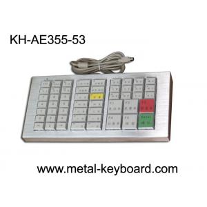 China 53 Colorful Resin Buttons Metallic Ruggedized Keyboard Vandal resistant and dust proof wholesale