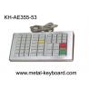 China 53 Colorful Resin Buttons Metallic Ruggedized Keyboard Vandal resistant and dust proof wholesale