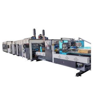 Automatic Folder Gluer Inline Corrugated Box Flexo Printing Machine with 1200mm Width