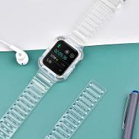 China ODM Transparent TPU Rubber Wrist Watch Straps For Apple Watches on sale