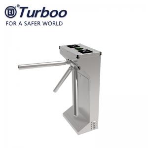 China Commercial Access Control Waist High Turnstile Semi - Auto Waterproof Stable supplier