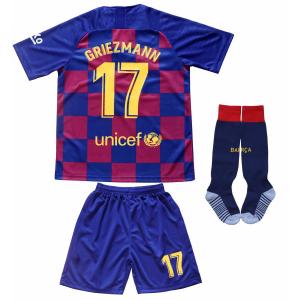 Custom Competition Clothing , Youth Soccer Jerseys  Barcelona Griezmann 17 For Kids