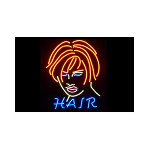 China The most eye - catching blue / white / yellow personalized neon sign HAIR supplier