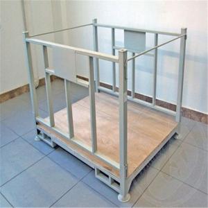 China Apparel Factory Metal Wire Mesh Cage , Foldable Wire Mesh Container For Storage supplier