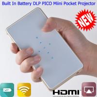 Built In Battery Mini Handy PICO DLP Projector With HDMI USB DLNA Wifi For PPT Display