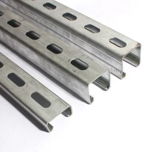 China Corrosion-resistant Hot-Dip Galvanized Metal Strut Channel with Customizable Width for Industrial and Commercial Applications wholesale