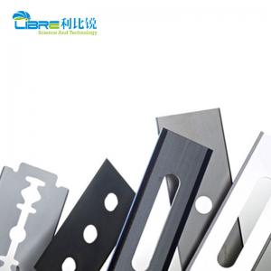 Tungsten Carbide 0.12mm 3 Hole Razor Blades For Plastic Film