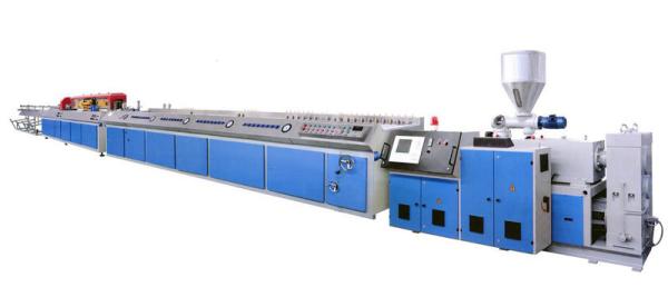 PVC , PE , PP , WPC door panel making machine / wpc profile extrusion line SJZS92 / 188