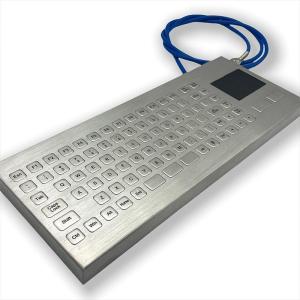 China IP67 / IK07 Clavier en acier inoxydable intégré TouchPad imperméable à l'eau imperméable à la poussière Clavier industriel en métal sur mesure Clavier minier -40°C supplier
