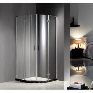 China 900X900X1900 6MM tempered glass Professional Hinged Quadrant Shower Enclosure , Curved Corner Shower Units supplier