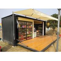 China Hollow Tempered Glass 20 HC Prefabricated Container Coffee Shop on sale